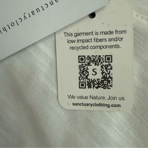 Sanctuary White Twisted Front Tank Top Size XXS New with Tags - Picture 10 of 10